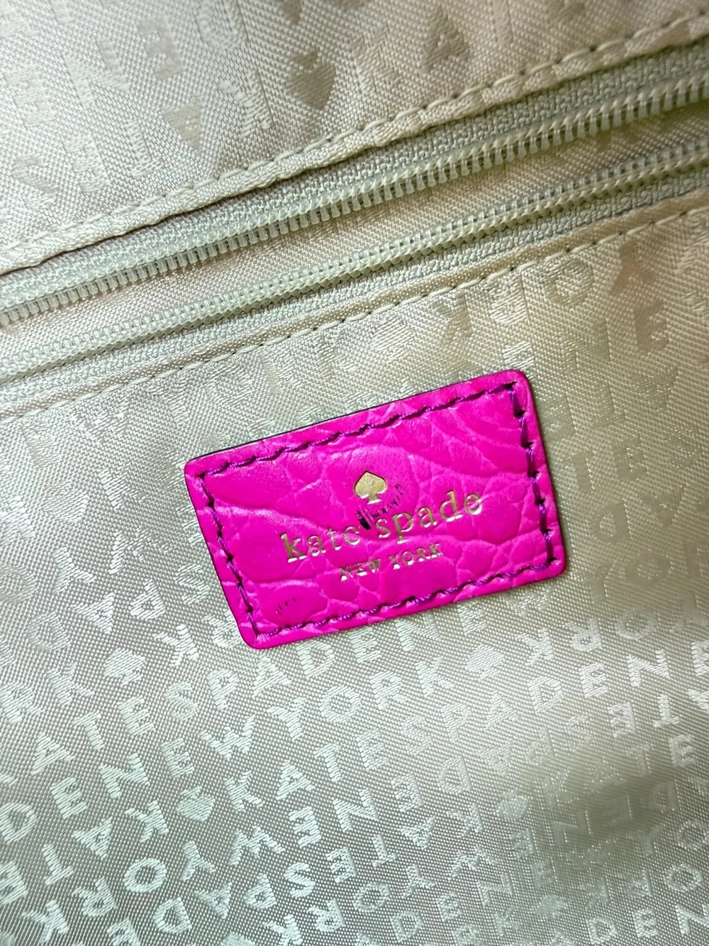 Kate Spade Sinclair Orchard Valley Pink Sapphire Croc-Embossed Shoulder Bag Tote